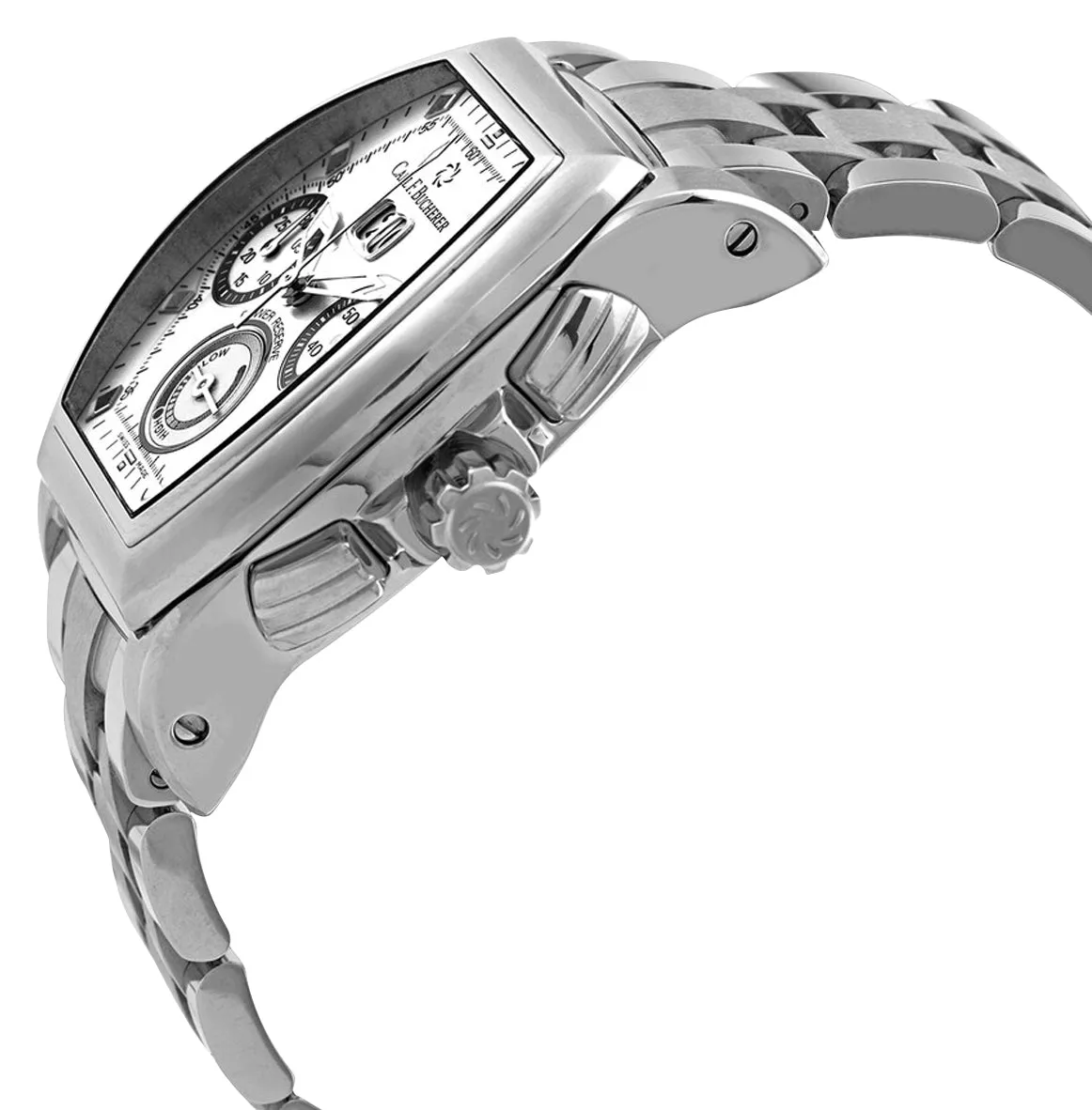 Carl F. Bucherer Patravi T-Graph Automatic Chronograph Stainless Steel Silver Dial Date Power Reserve Mens Watch 00.10615.08.13.21