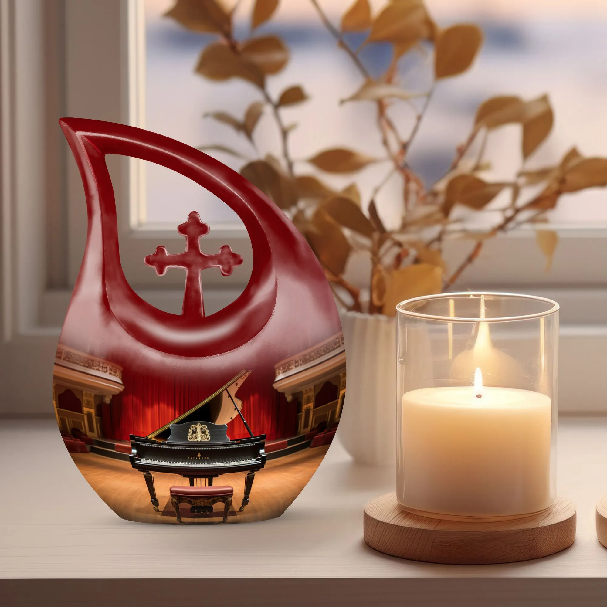 Concert Grand Urn: Small Keepsake Urn For Human Ashes