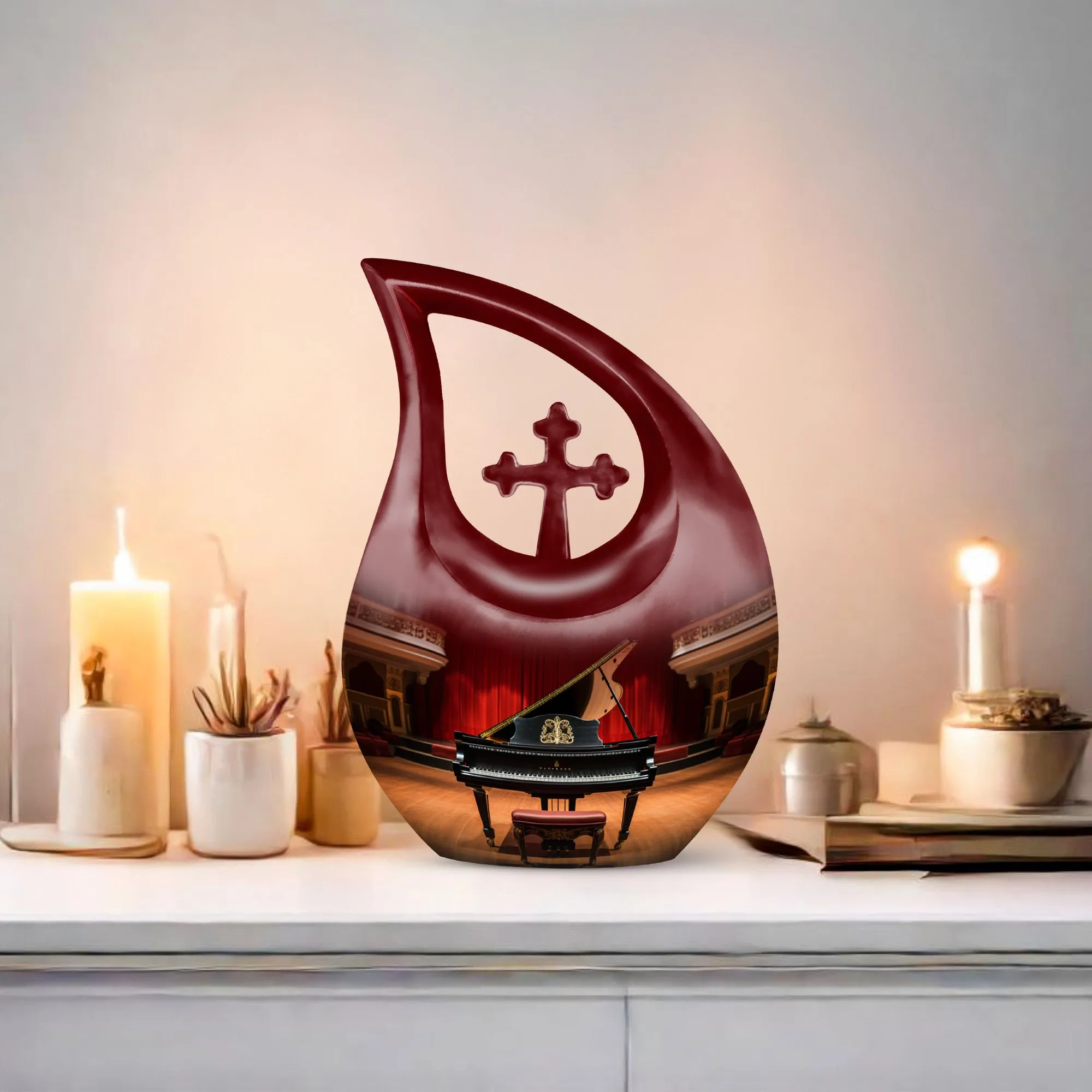 Concert Grand Urn: Small Keepsake Urn For Human Ashes