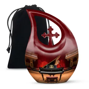 Concert Grand Urn: Small Keepsake Urn For Human Ashes