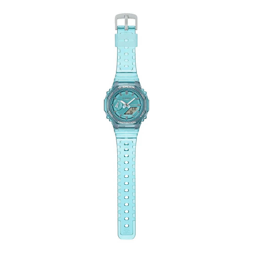G-Shock Women's Analog-Digital Translucent Blue Resin Watch