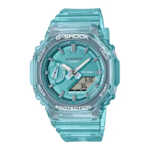 G-Shock Women's Analog-Digital Translucent Blue Resin Watch