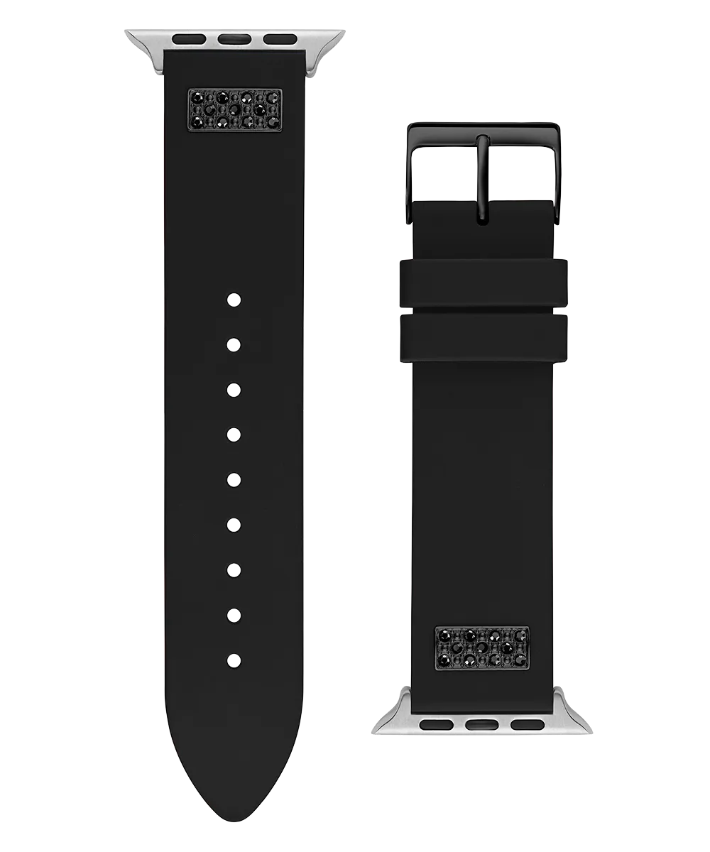 GUESS Silcone Band with Crystal inserts for Apple 42-44 mm Watch