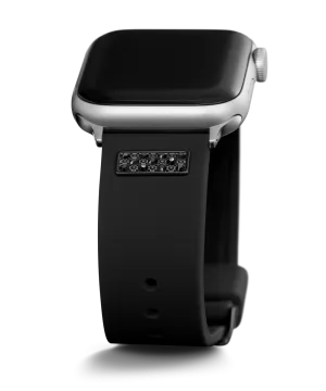 GUESS Silcone Band with Crystal inserts for Apple 42-44 mm Watch