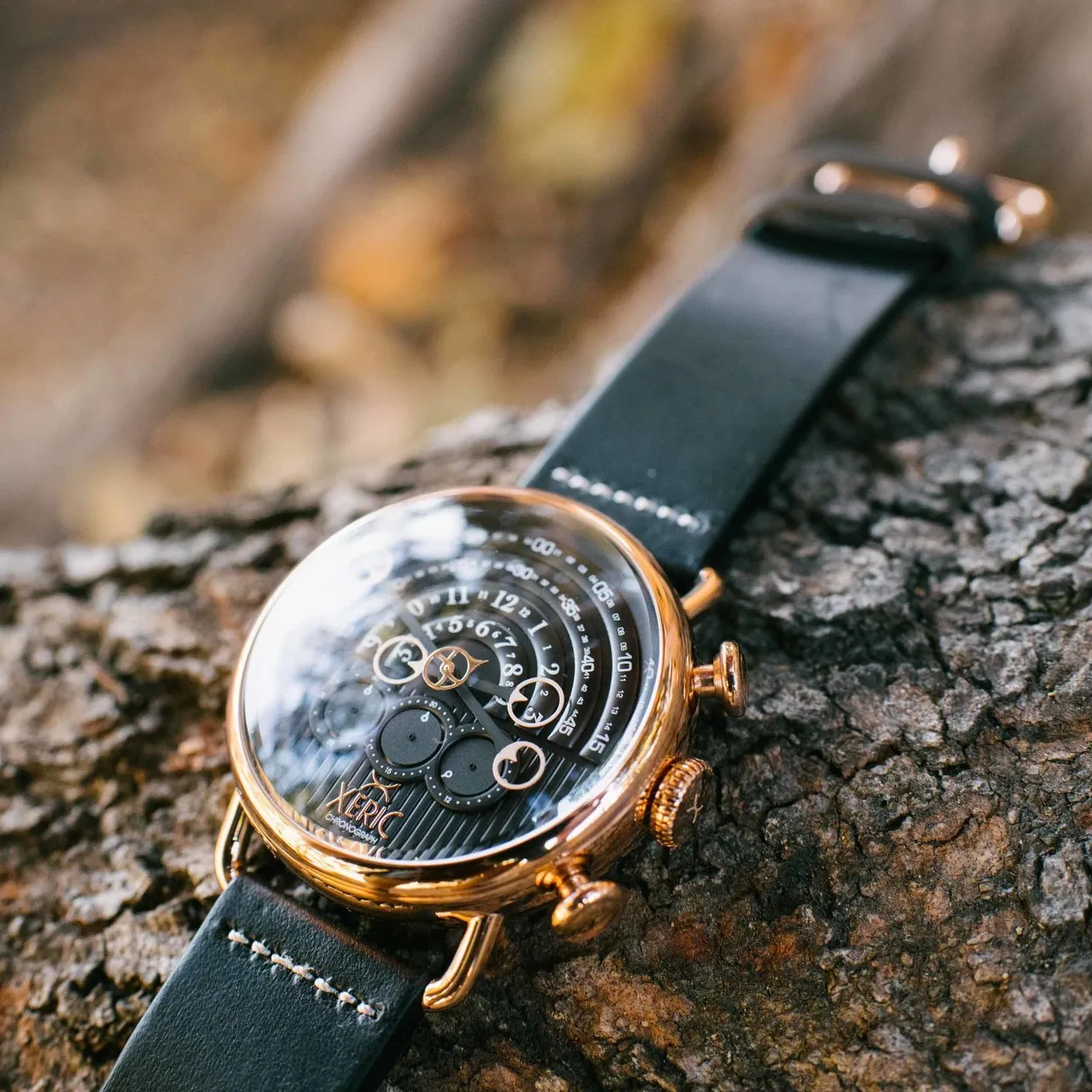 Halograph Chrono Sapphire Rose Gold Black