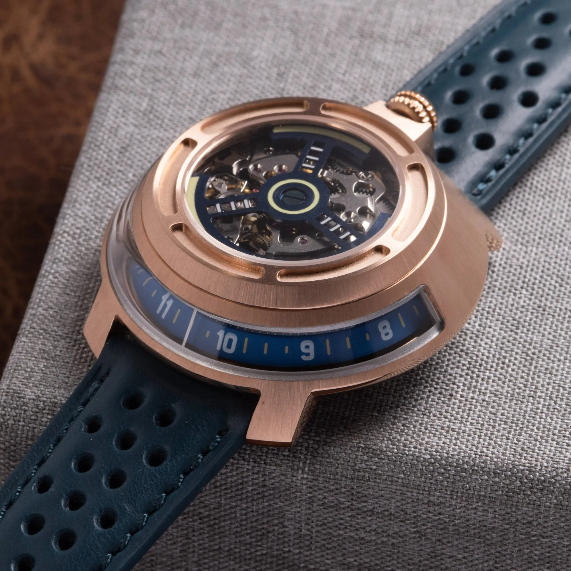 Invertor II Automatic Prototype Rose Gold Blue