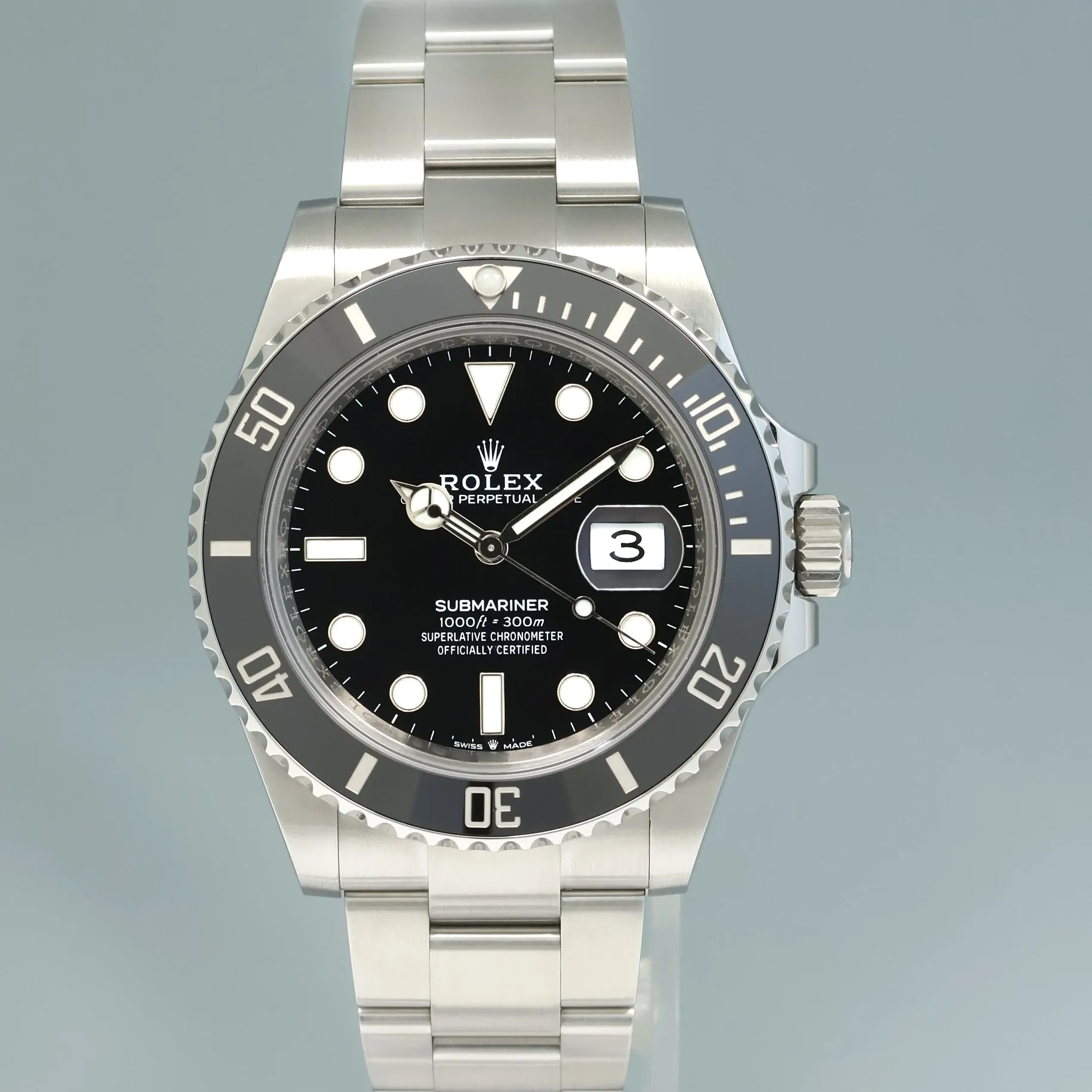 JAN 2025 NEW PAPERS Rolex Submariner 41mm Black Dial Ceramic 126610 Watch Box