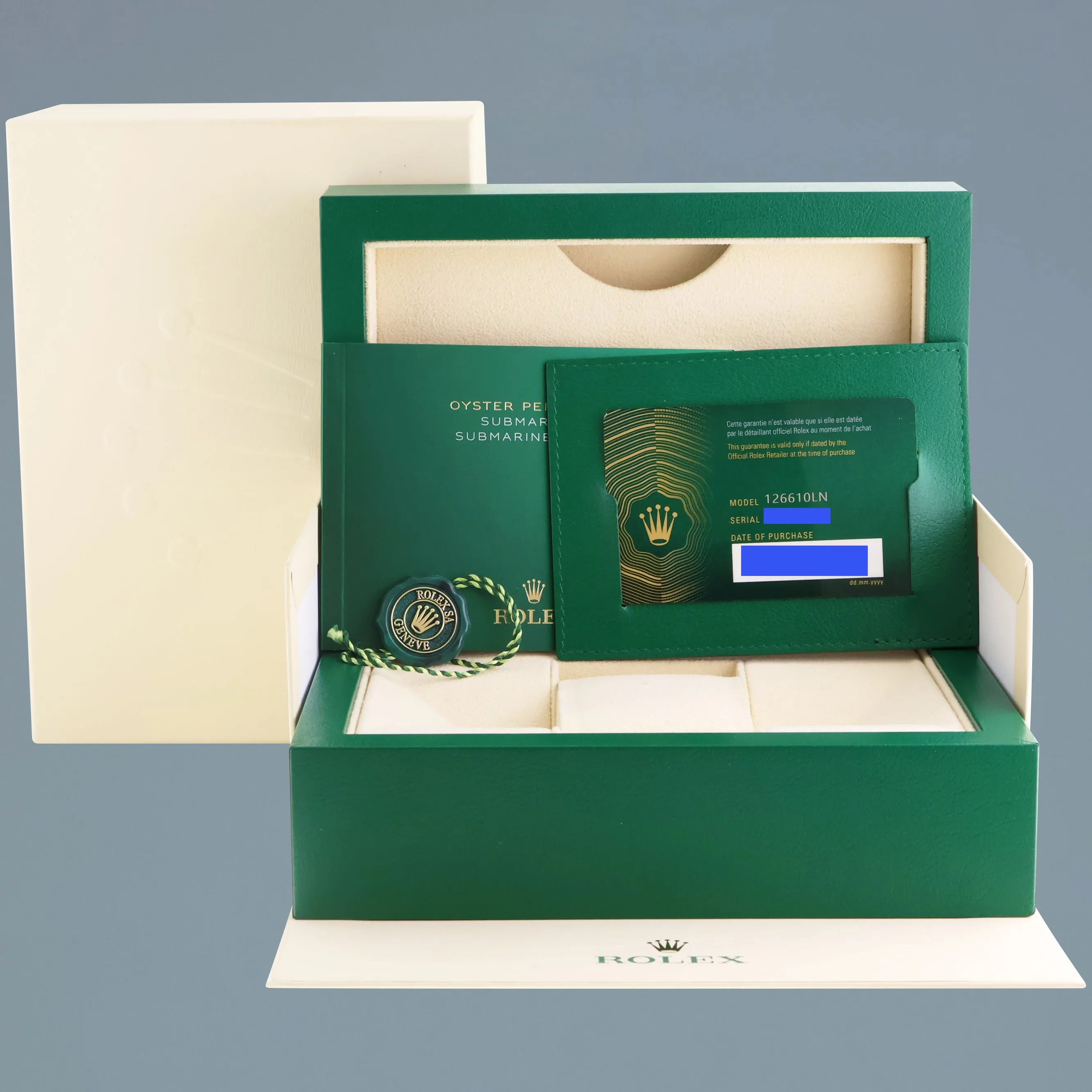JAN 2025 NEW PAPERS Rolex Submariner 41mm Black Dial Ceramic 126610 Watch Box