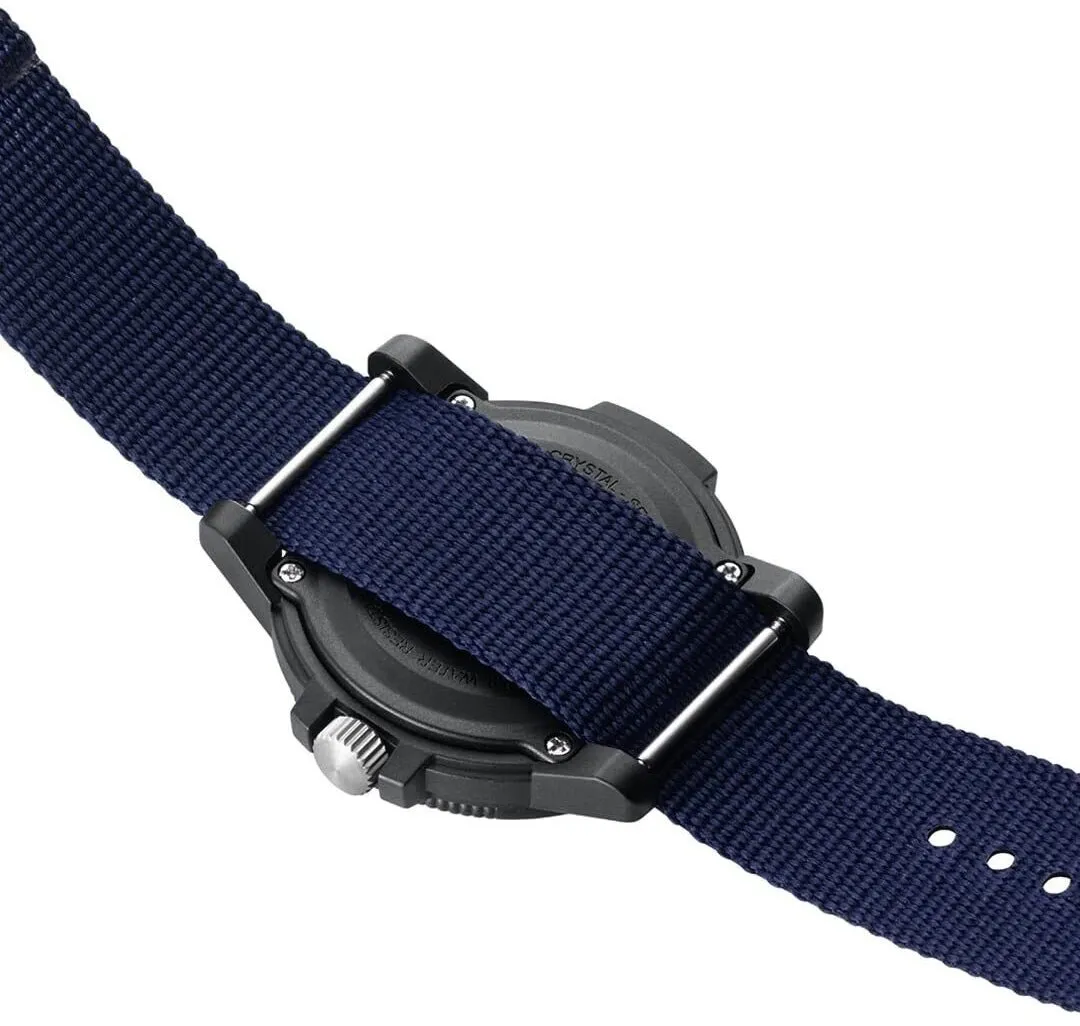 Luminox Sea Bass CARBONOX Blue Dial Blue rPET Strap Date Quartz Mens Watch X2.2003.ND