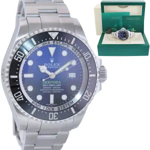 MINT 2017 Rolex Sea-Dweller Deepsea James Cameron Blue 116660 44mm Watch Box