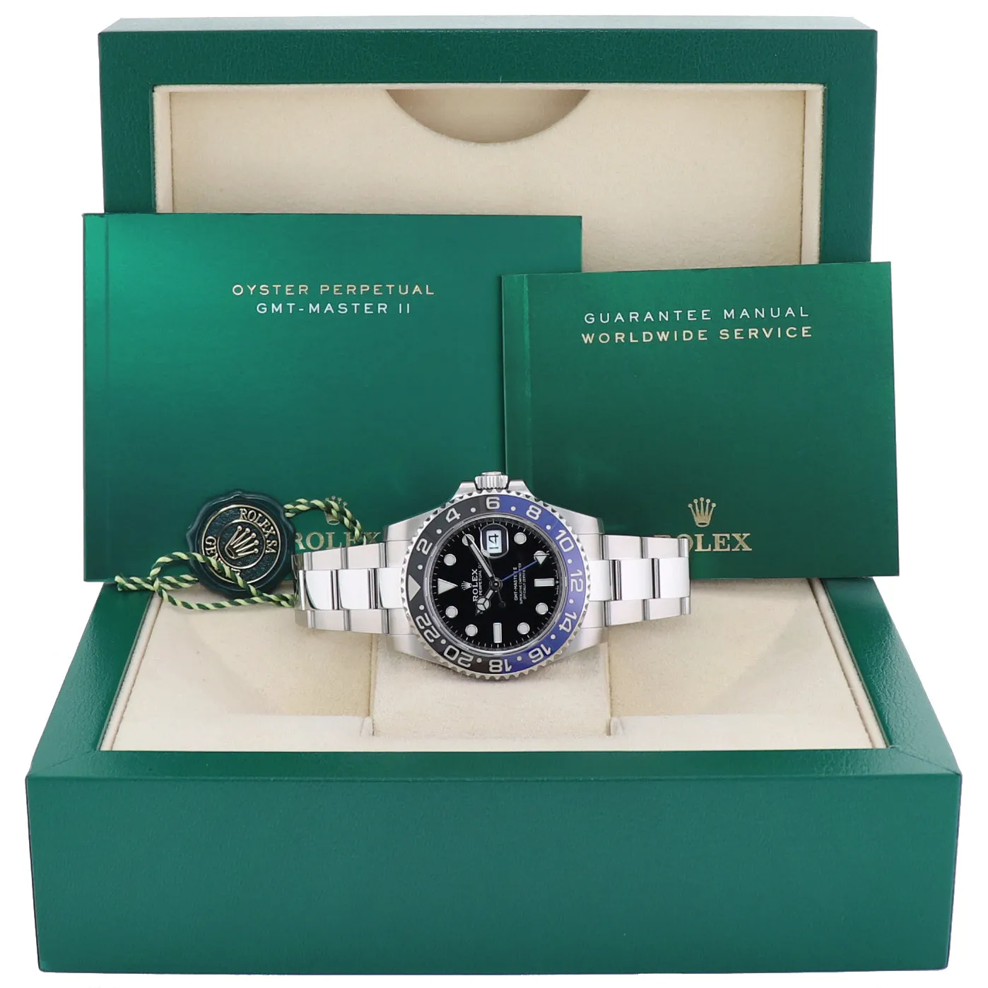 MINT 2022 Rolex 126710 BLNR GMT Master Batman Black Blue Oyster Ceramic Watch