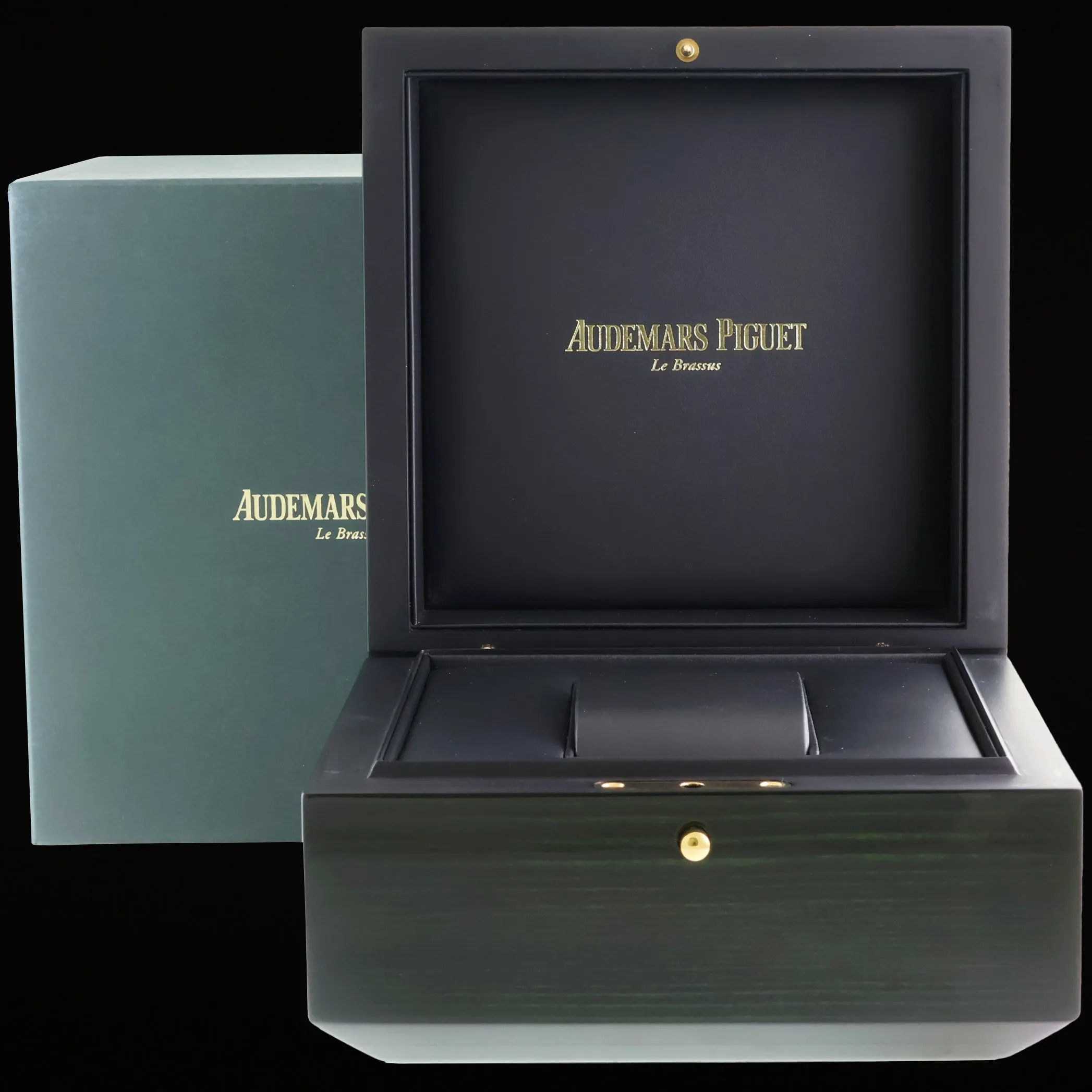 MINT Audemars Piguet Royal Oak 41mm Leather 15510OR Blue Dial Rose Gold Watch Box