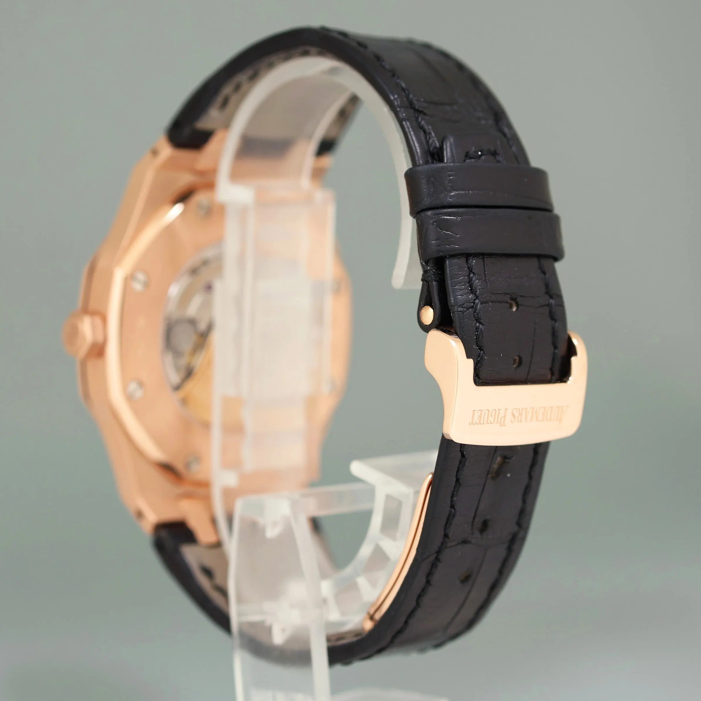 MINT Audemars Piguet Royal Oak 41mm Rose Gold 15500OR Black Dial Watch Box