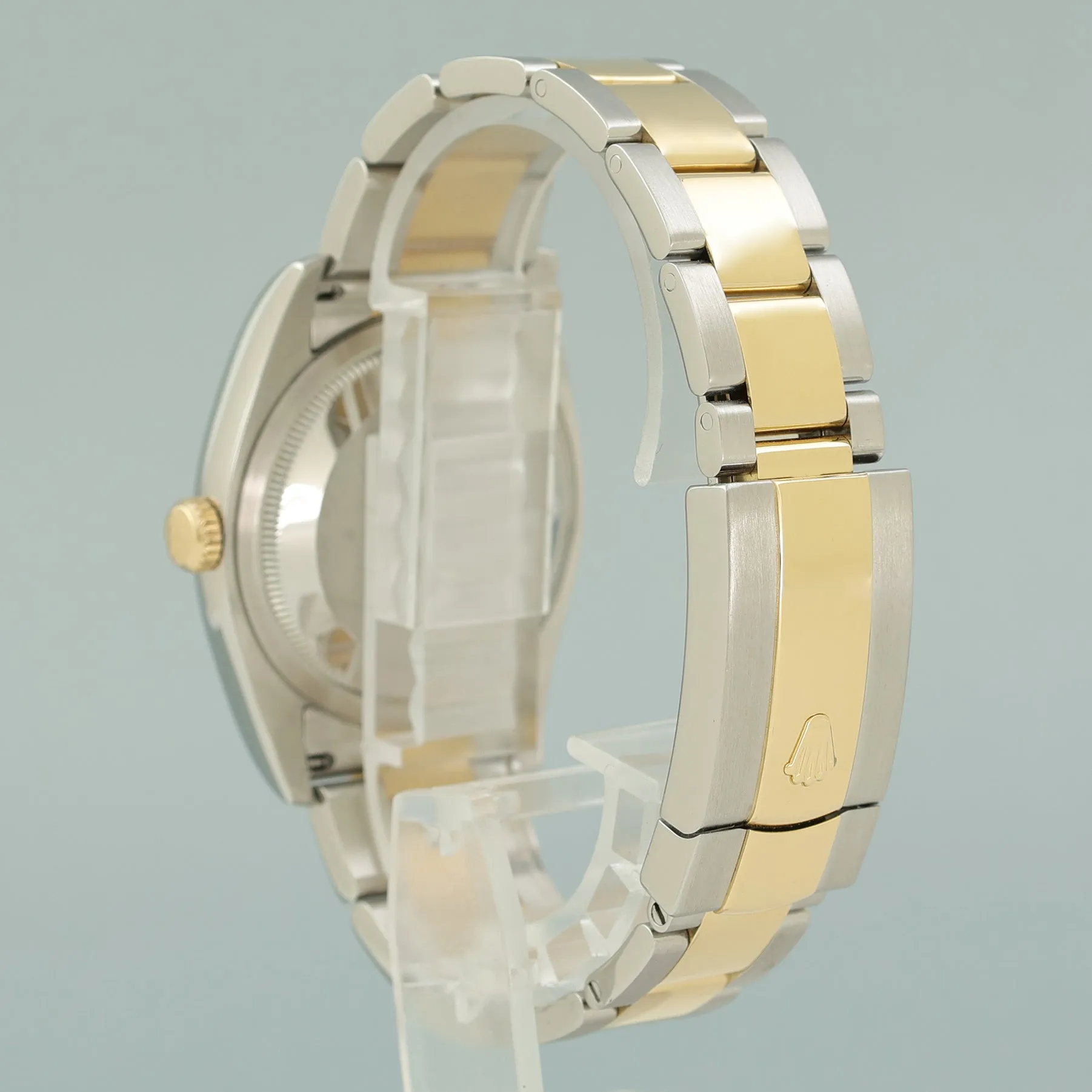 MINT Rolex DateJust Oyster Two Tone Yellow Gold Steel White Stick 36mm 116233 Watch
