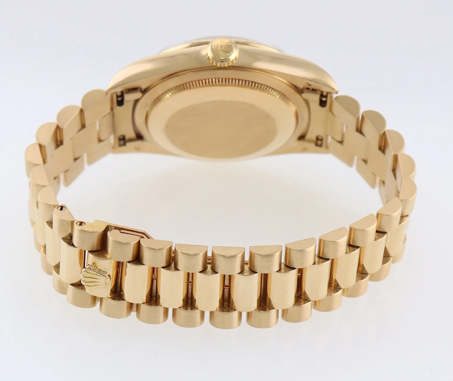 MINT Rolex President Champagne Stick Yellow Gold Double Quickset 18238 Watch Box