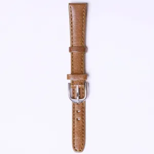 Natural Leather with steel buckle " Brown " 12mm