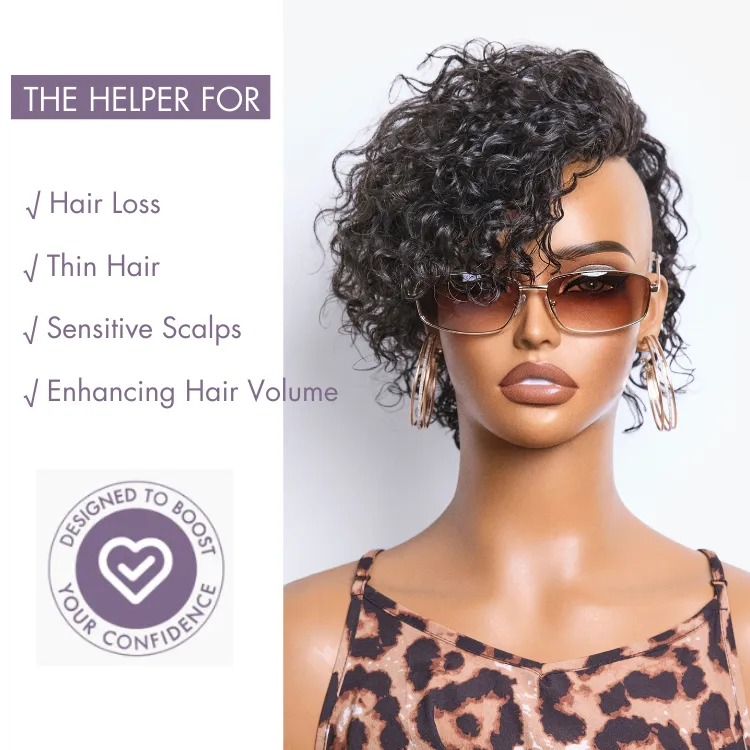 New Fashionable Hair Topper with Bangs