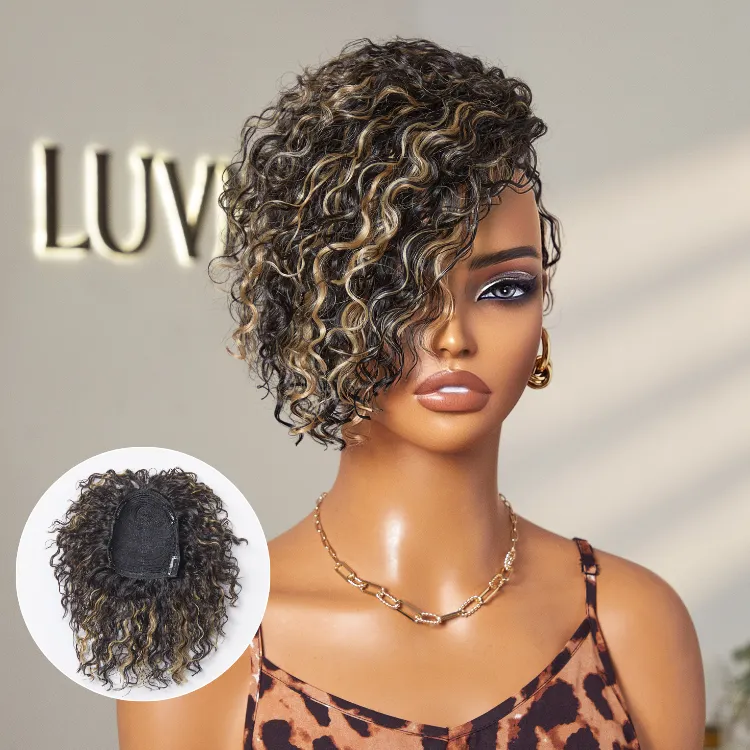New Fashionable Hair Topper with Bangs