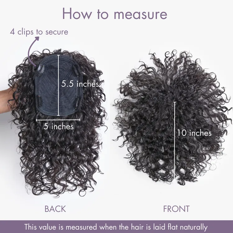 New Fashionable Hair Topper with Bangs