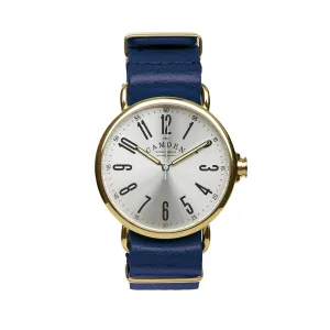 No.88 Gold and Navy Leather