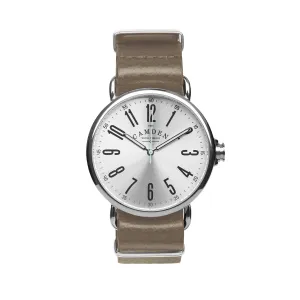 No.88 Steel and Light Brown Italian Leather