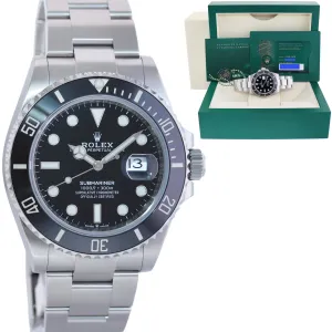 NOV 2024 NEW PAPERS Rolex Submariner 41mm Black Ceramic 126610 LN Watch Box