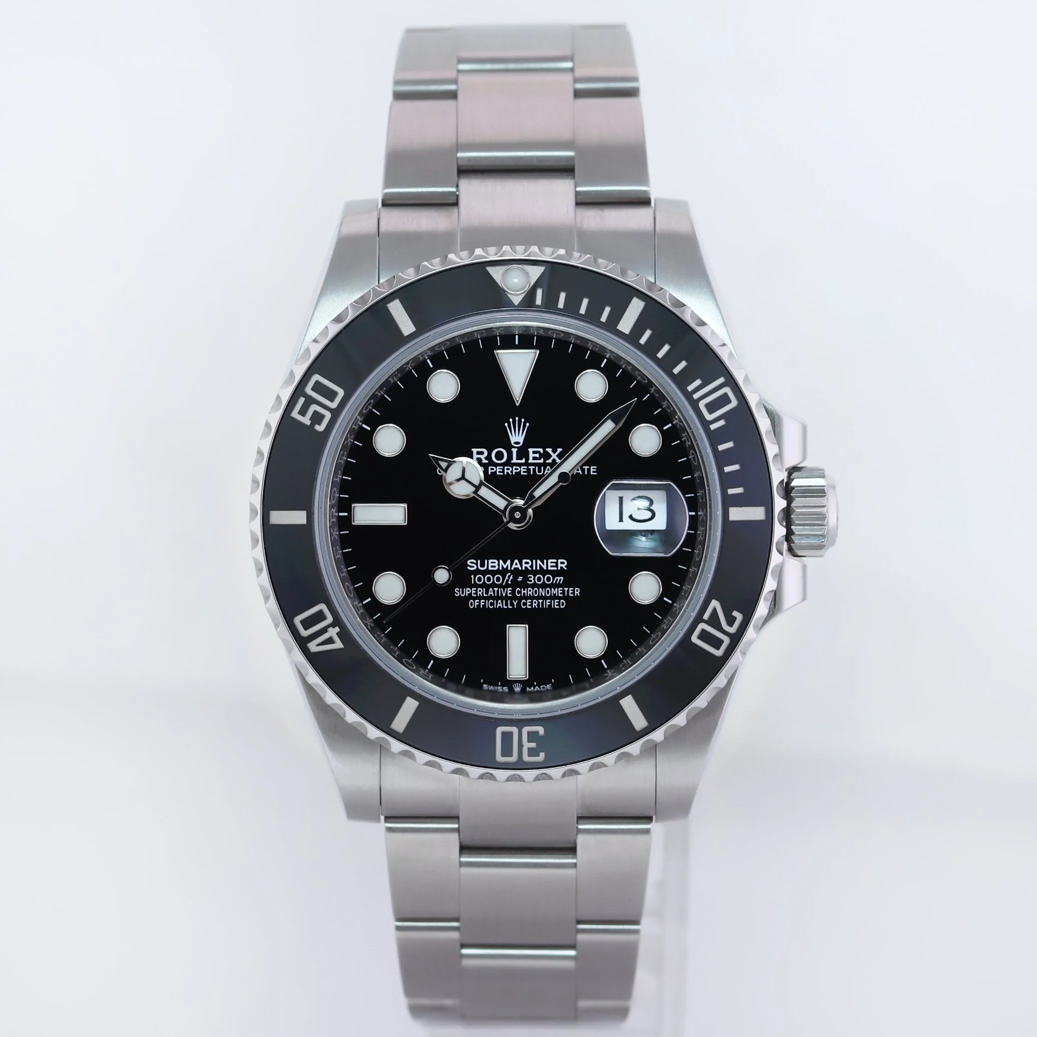 NOV 2024 NEW PAPERS Rolex Submariner 41mm Black Ceramic 126610 LN Watch Box