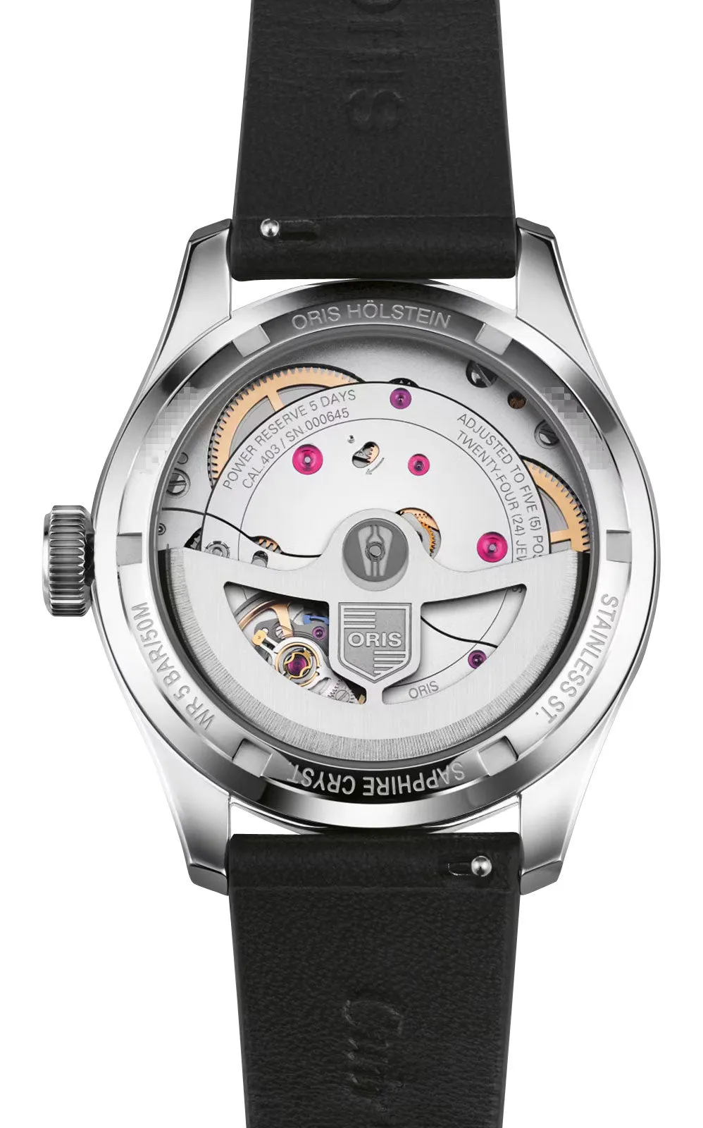 Oris Big Crown Pointer Date Automatic Stainless Steel Blue Dial Black Leather Strap Mens Watch 403 7776 4065-07 5 19 11