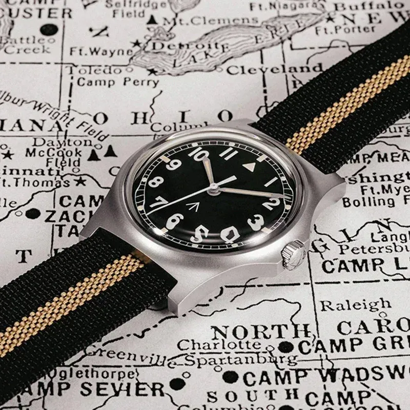 ★Pre-Owned★Rdunae RA01 G10 Retro Military Filed Quartz Watch