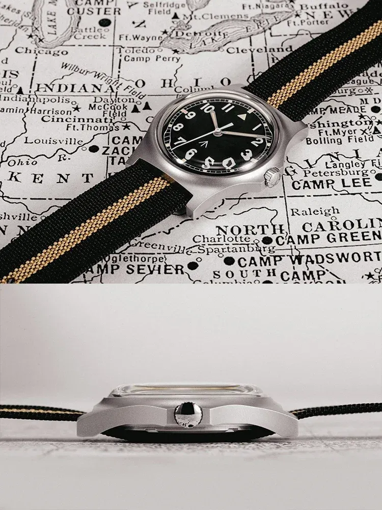 ★Pre-Owned★Rdunae RA01 G10 Retro Military Filed Quartz Watch