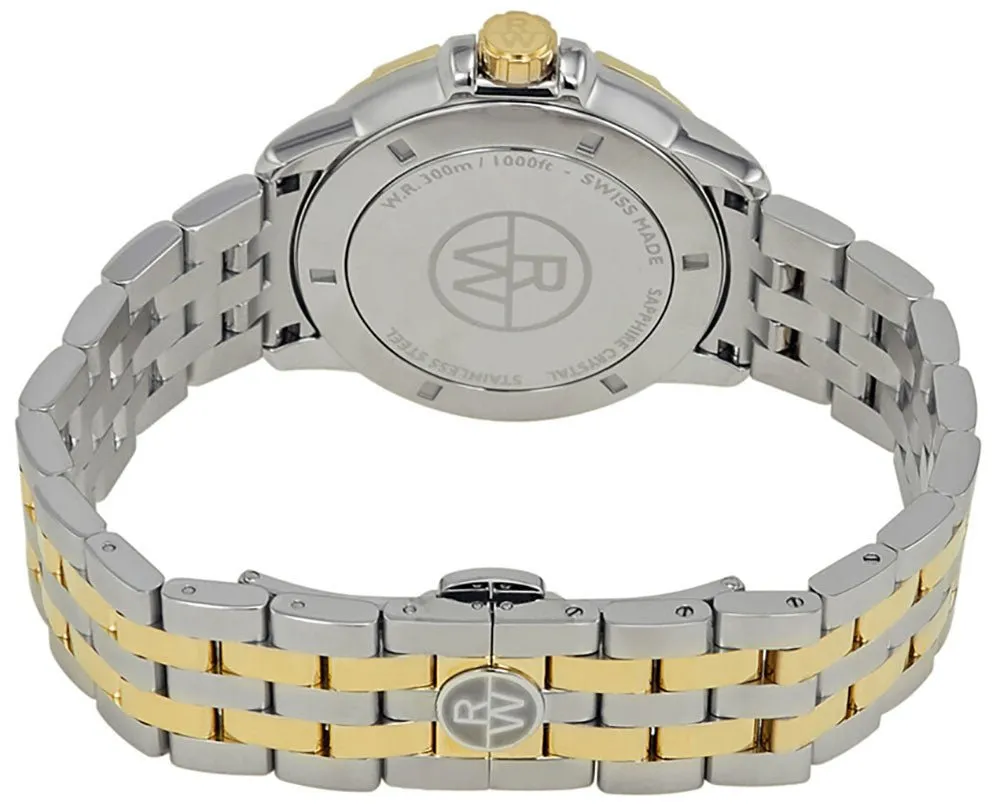 Raymond Weil Tango Two-Tone Stainless Steel Blue Dial Date Divers Quartz Mens Watch 8160-STP-00508