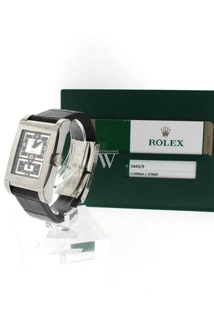 Rolex Cellini Prince 18K White Gold Men's Watch 5443/9