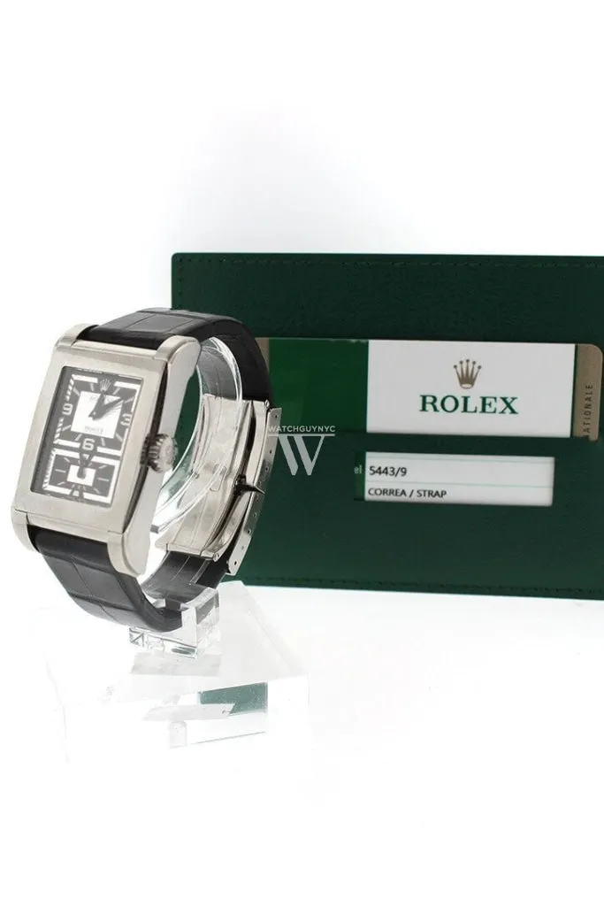 Rolex Cellini Prince 18K White Gold Men's Watch 5443/9