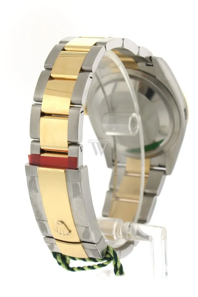 Rolex Datejust 36 Champagne-colour Dial Dome Bezel Oyster Yellow Gold Two Tone Watch 126203 NP