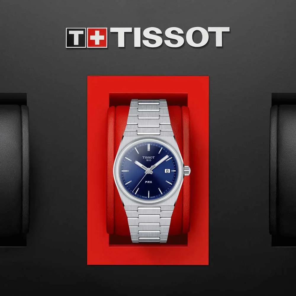Tissot PRX 35mm Blue Dial Quartz Watch T1372101104100