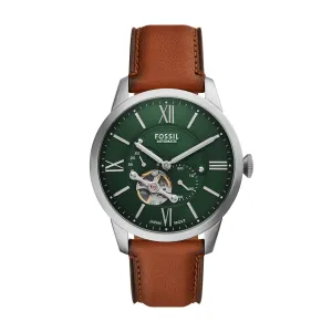 Townsman Multifunction Brown Leather Watch
