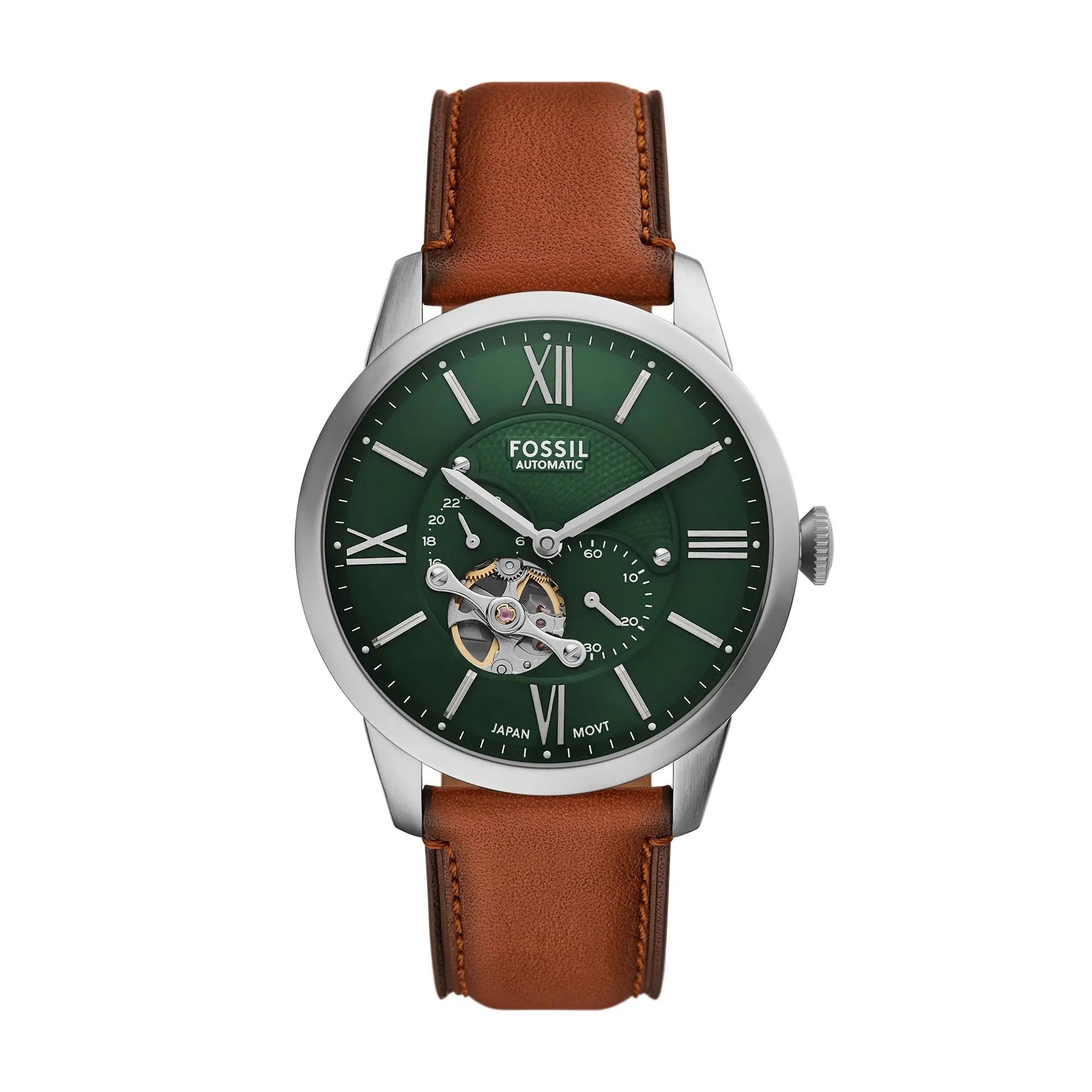 Townsman Multifunction Brown Leather Watch