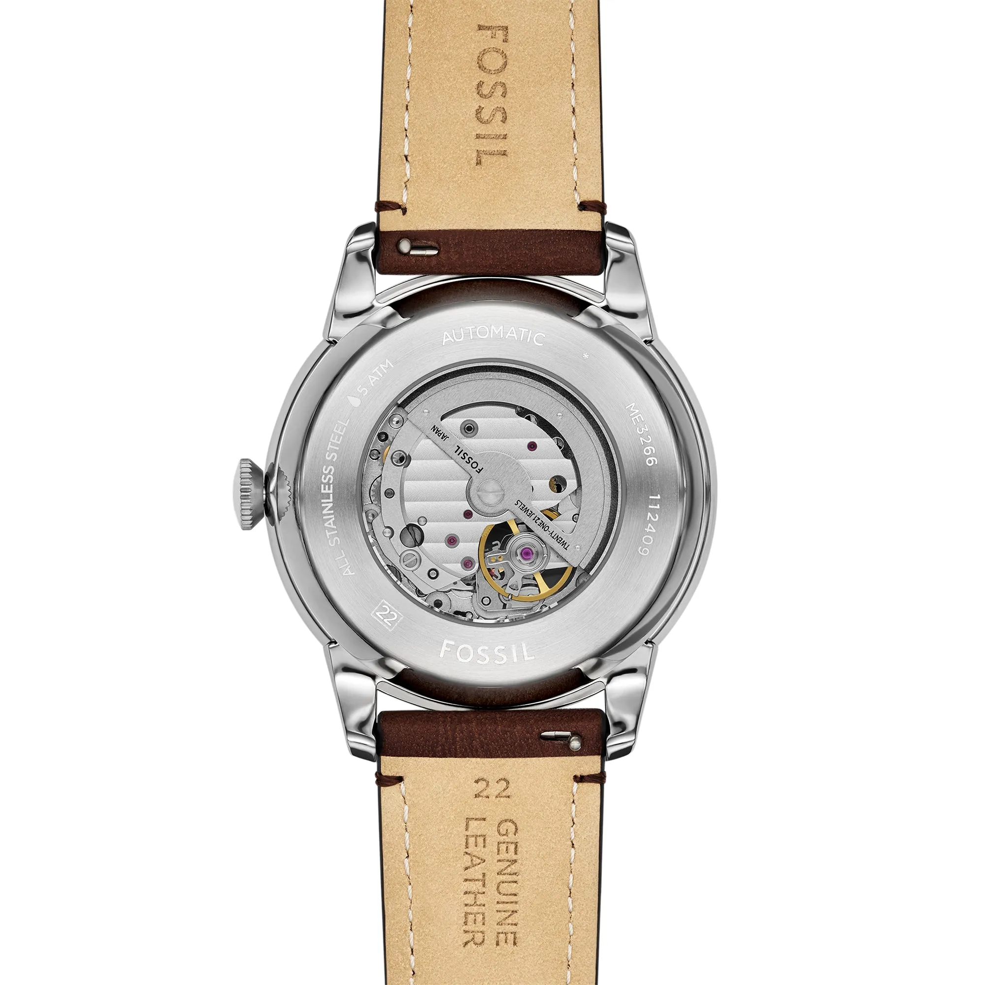 Townsman Multifunction Brown Leather Watch