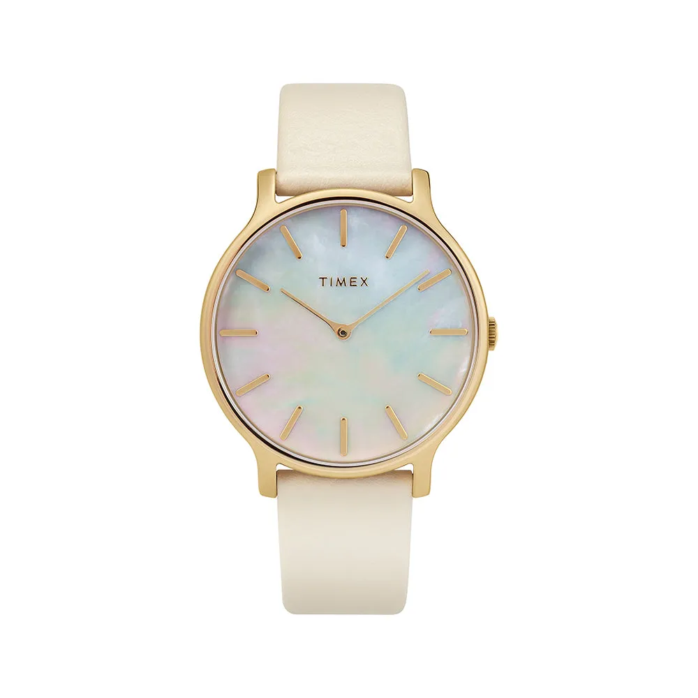 Transcend 3-Hand 38mm Leather Band